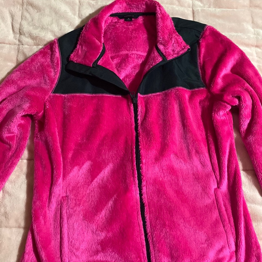 Pink, Size Medium. Sweater Jacket.